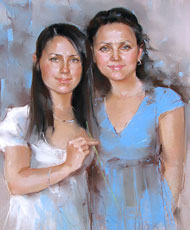 Портрет двух сестер